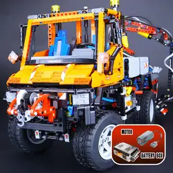 Лепин 20019 2088 шт. Technic 8110 грузовик Unimog U400 модель строительные блоки Смешные Кирпичи DIY детские игрушки, как дети подарки на день рождения