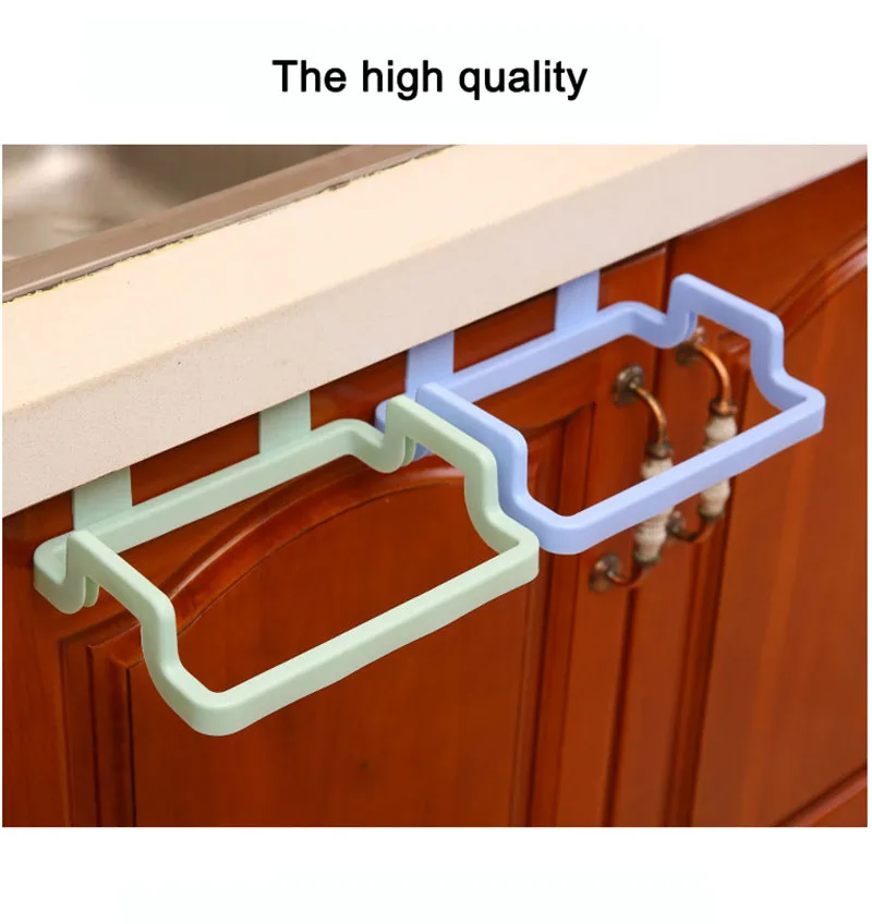 New Eco-friendly Kitchen Door Back Hanging Style Cabinet Stand Trash Garbage Bags Support Holder