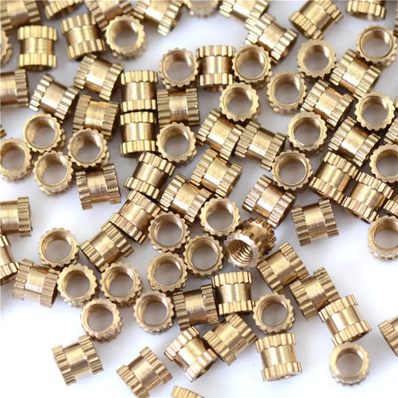 Buy M3x3x4mm Brass Knurled Threaded Round Insert