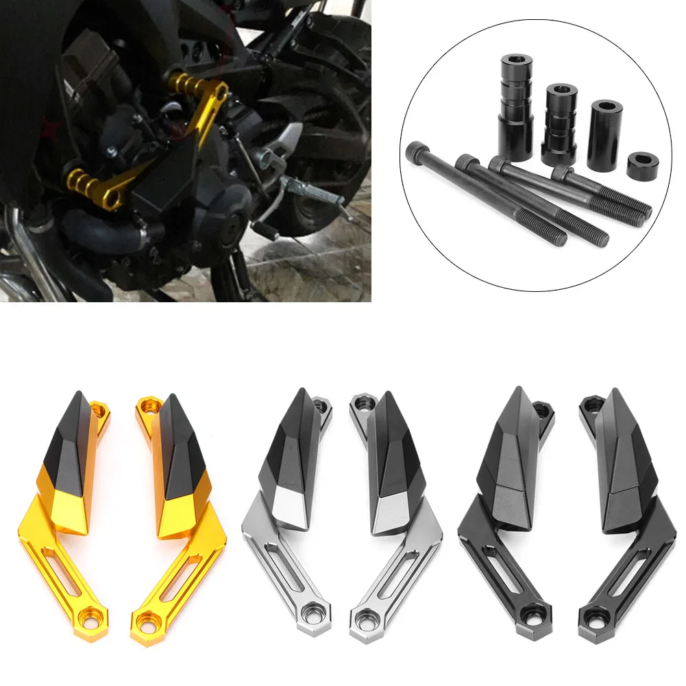 Moto Frame Slider Crash Protector Guard Pad Gold For YAMAHA MT 09 FZ09
