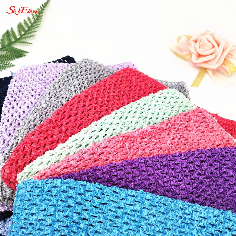 

Elastic Crochet Chest Wrap 23*20cm Girl Fabric Knit Headbands Tutu Tube Tops DIY Children Skirt Dress Accessories Gift 5zSH939