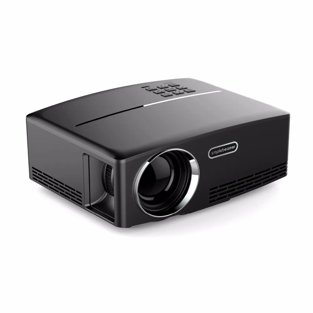 Simplebeam GP80 видеопроектор высокой Яркость мини светодиодный проектор Портативный видеопроектор HDMI USB VGA AV 1080P HD проектор для домашнего Театр