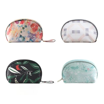 

Portable Zipper Shell Pencil Pen Case Bag Cosmetic Makeup Storage Bags Purse
