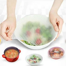 3 шт силиконовые ленты Уплотнение Крышка эластичная липкая пленка сохранение продуктов в свежем состоянии Саран обернуть кухонные инструменты