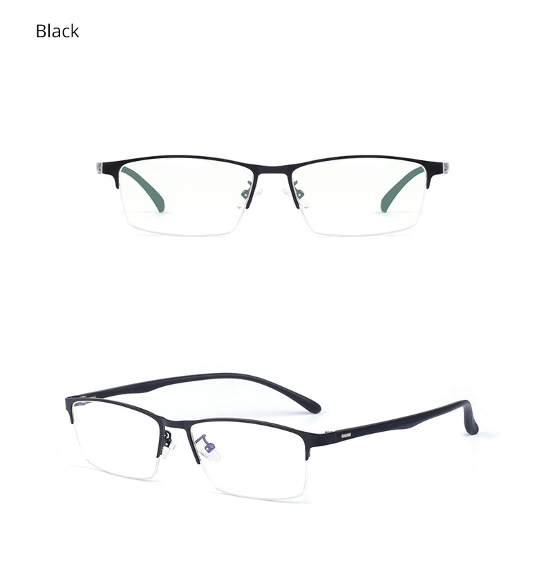 Ralferty, оптические очки, оправа для мужчин, Ретро стиль, квадратные, ультралегкие, брендовые, классические, половина металла, диоптрий, по рецепту, очки Oculo Y20037