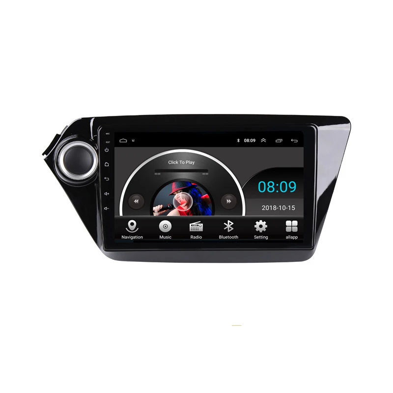 Cheap 9" 2.5D IPS Android 8.1 Car DVD Multimedia Player GPS for Kia Rio 3 K2 2012 2013 2014 2015 audio car radio stereo navigation 12