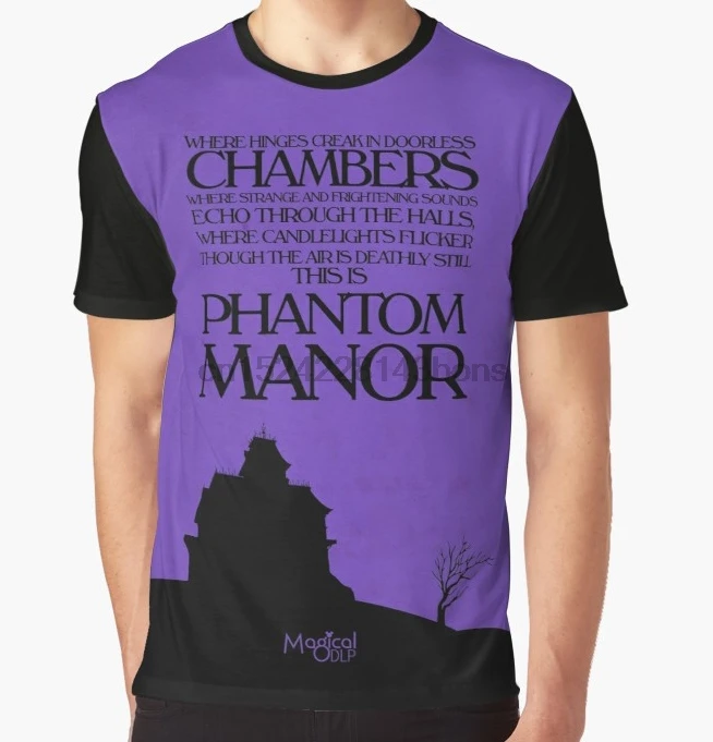 

All Over Print T-Shirt Men Funy tshirt Phantom Manor Quote Short Sleeve O-Neck Graphic Tops Tee women t shirt