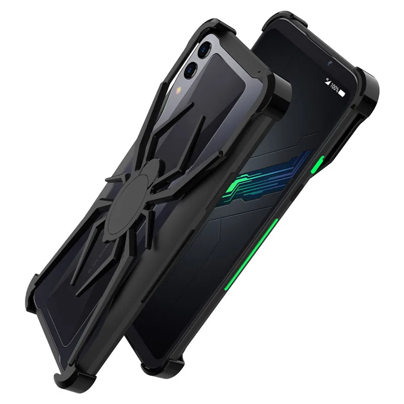 

R-just Spide Case For Black Shark 2 Metal Anti-fall Protection Shockproof Absorption Thinner Bumper For Black Shark Helo