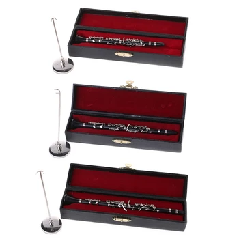

Clarinet Model Musical Instrument Display Miniature Home Decor Gift 13.5/16/19cm