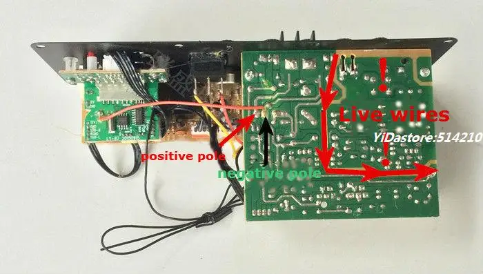 DC12v или AC110 220V открытый квадратный Танцы звуковая плата караоке бары коробка