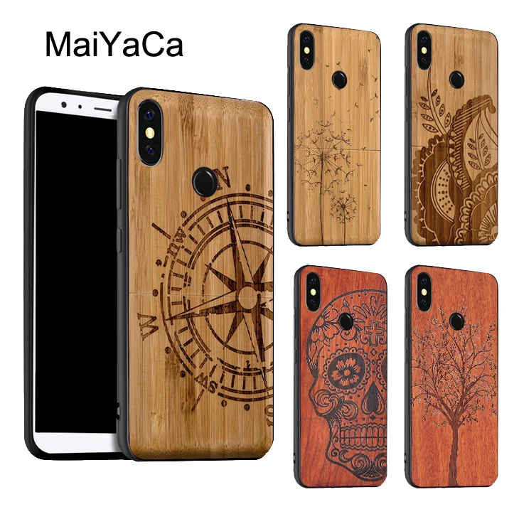 

MaiYaCa Natural Bamboo Wood Pattern Phone Case For Xiaomi Redmi 5 Plus 6 6A S2 4X Note 5 Pro 5A 7 Mi 8 SE 9 6X A2 Mix 2S Max 3