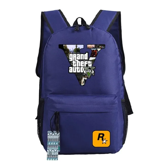 Game Grand Theft Auto GTA5 Backpack School Bag Boys Girls Cosplay Gift