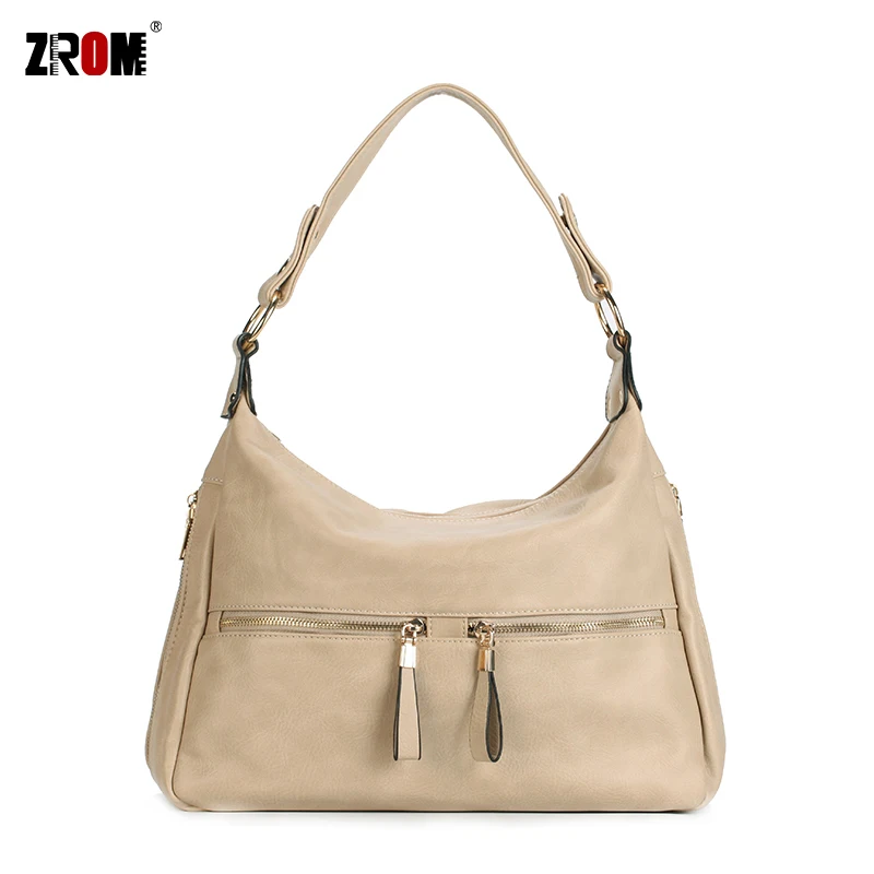 

ZROM Women Handbag PU Material High Quality Fashion Ladies Shoulder Bag Solid Color Top-handle Bag Handbag High Capacity