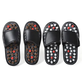 

Dropshipping Acupoint Massage Slippers Sandal Feet Chinese Acupressure Therapy Medical Rotating Foot Massager Men Shoes Unisex