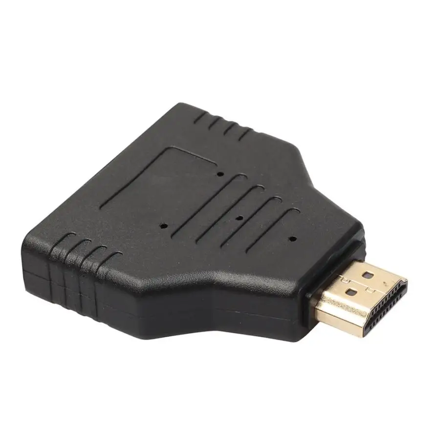 HDMI мужчина к двойной Женский 1 до 2 способ сплиттер адаптер для HD ТВ Горячие DH Aug04