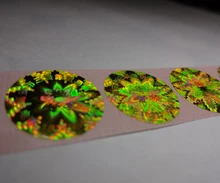 customized made self adhesive hologram sticker labels. Free design ! void if removed