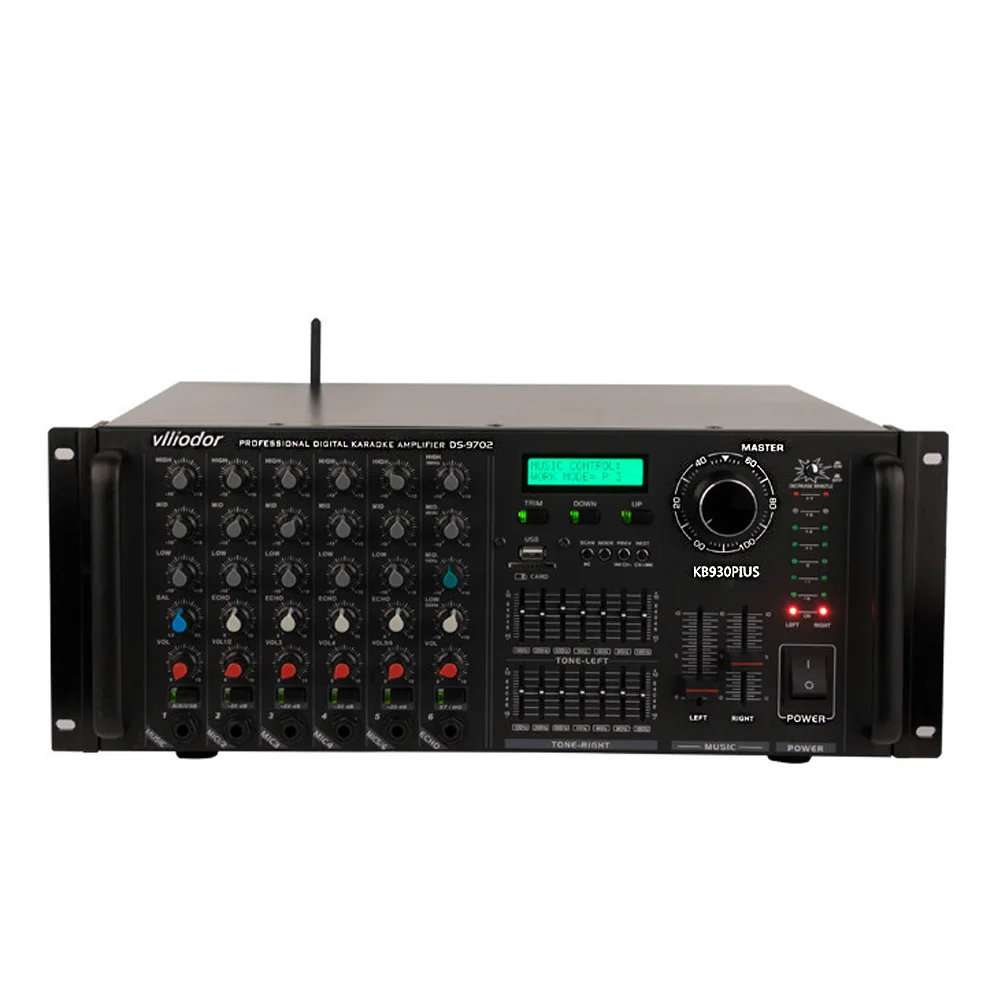 

2.0 HIFI Bluetooth Amplifier Kara ok KTV 420W+420W 2.0 Channel High Power Equalizer Bluetooth hifi Amplifier