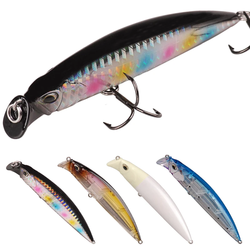 Inteligente Minnow Pesca señuelos de 95mm/30g Pesca Wobblers VMC anzuelo triple Para Pesca Swimbait de Pesca leurre Souple Peche