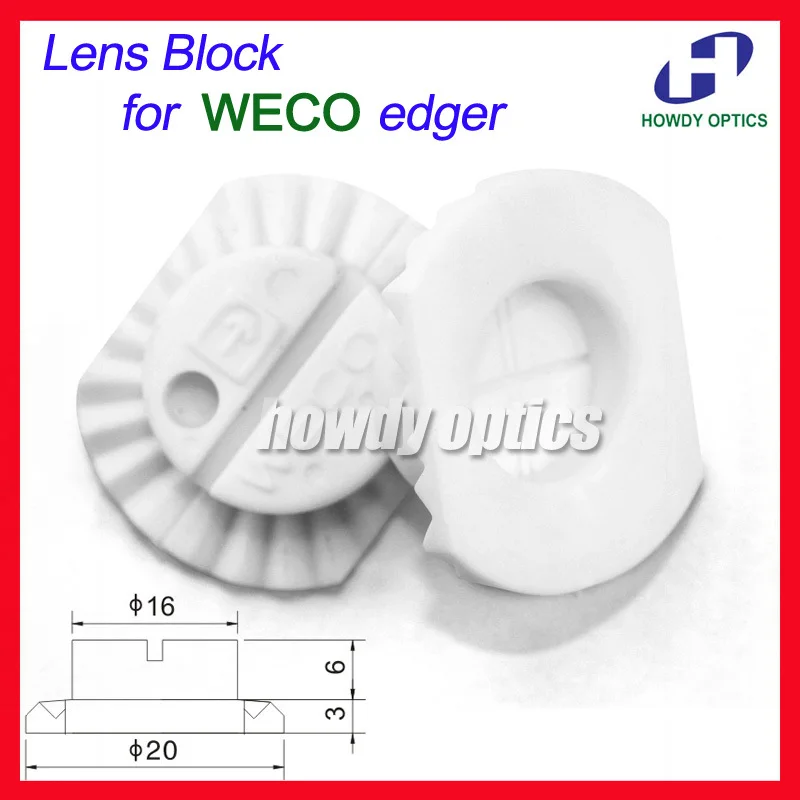 A25A пластиковый блок объектива оптическая присоска 20 мм для WECO окантовки объектива машина