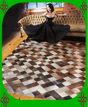 

2018 free shipping 100% natural genuine cow leather driveway mats