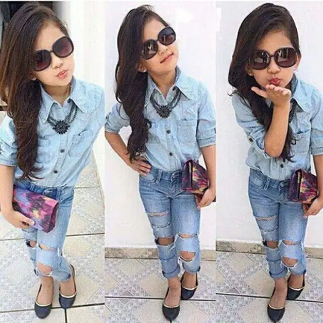 calca rasgada infantil