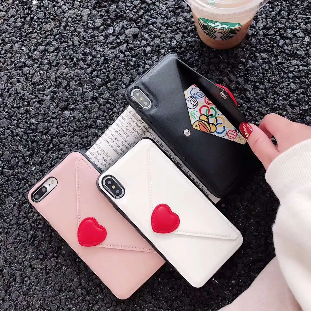 

3d Heart shape style phone case for Samsung Galaxy S10 S10e S10 plus Note 9 cute leather cases cover with stand Card slot candy