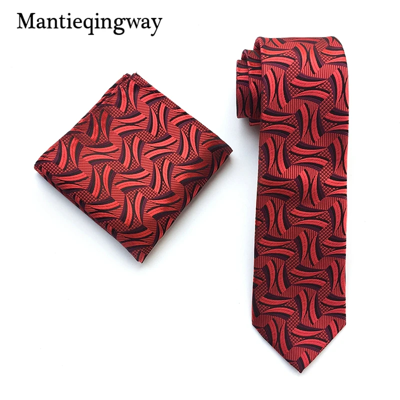  2019 Hot Fashion Handkerchief Neck Tie Set Formal Wear Business Suit Pocket Square Paisley Pattern 