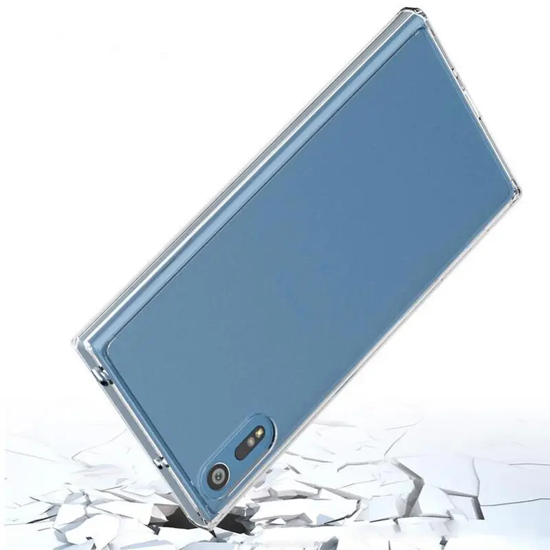 Чехол EVOLOU для Sony Xperia XZ XR Ультрапрозрачная акриловая задняя крышка + силиконовая