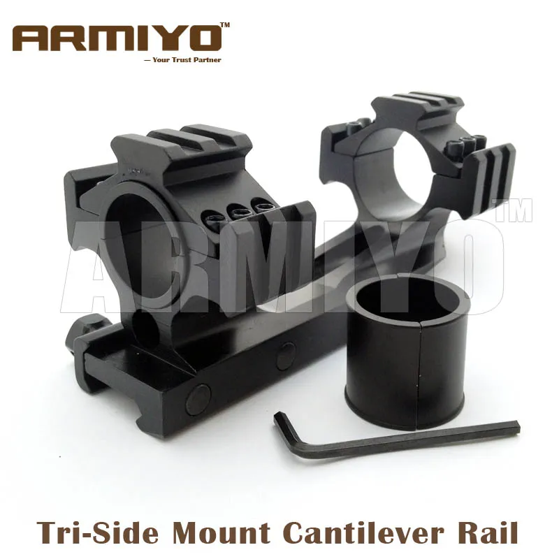 Armiyo 25.4 ملليمتر/30 ملليمتر حلقة ثلاثي الجانب جبل ناتئ حلقة مزدوجة انظر من خلال بندقية نطاق البصر تركيبات كليب الصيد الرماية