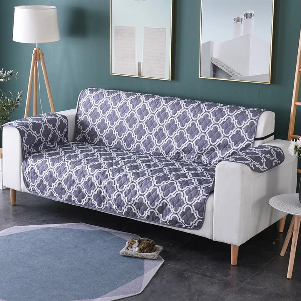 Водонепроницаемый Pet собака малыш диван диване мебель протектор коврик Slipcover простой модный пальто W30515 - Цвет: GY
