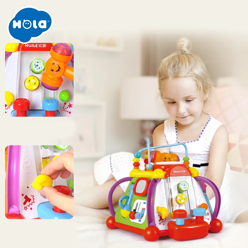 Educational Baby Toddler Toy Musical Activity Cube Play Centre with Lights Fun