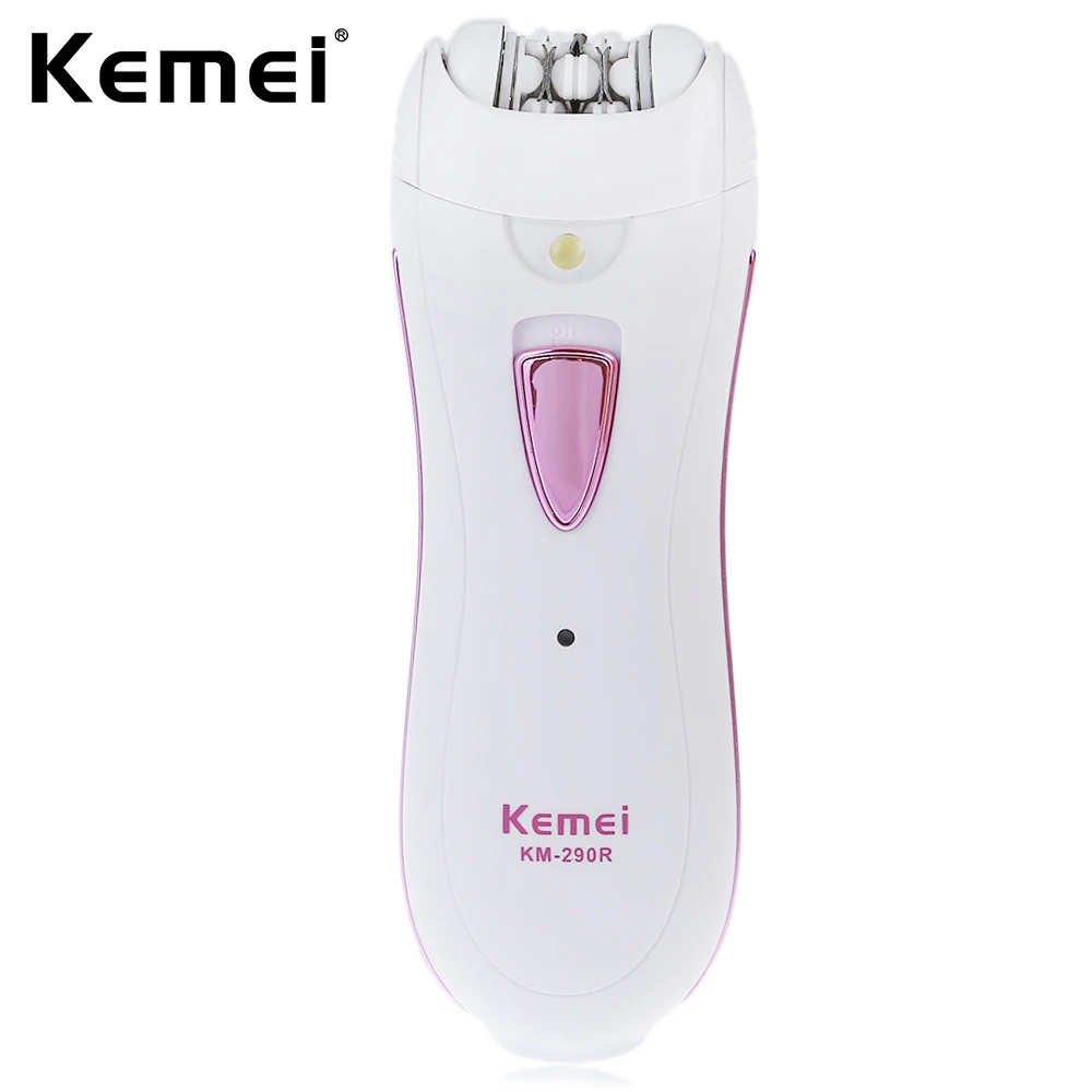 

Kemei KM - 290R Lady Mini Rechargeable Washable Electric Hair Remover Epilator Travel Essentials Hair Depilacion Epilator