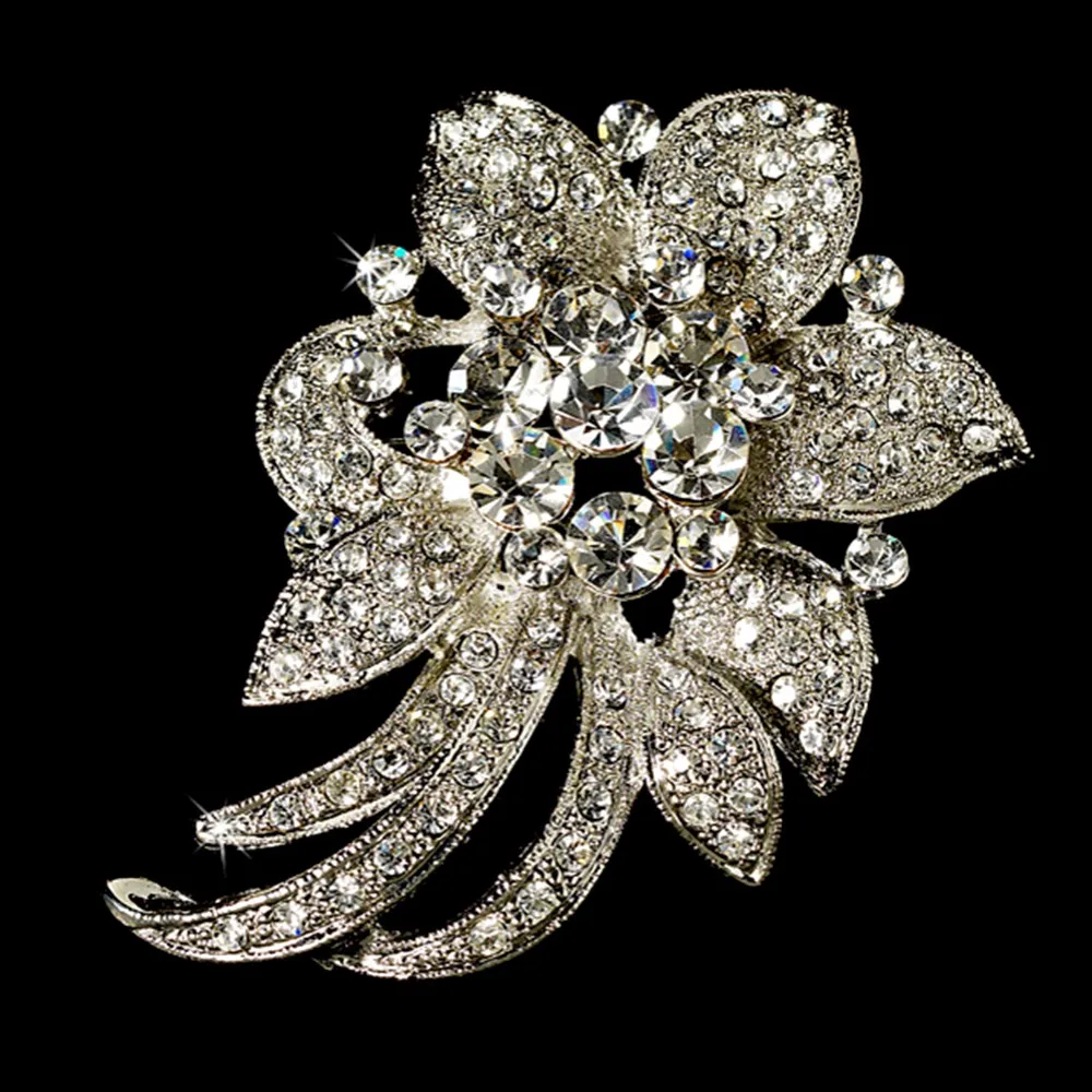 elegant-vintage-crystal-bridal-pin-for-hair-or-gown-brooch-16-silver-clear-5