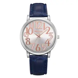 Роскошные для женщин кожаный браслет для часов модные повседневное кварцевые наручные часы женские спортивные часы дамы подарок женский