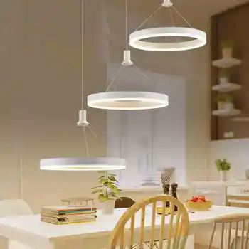 

New Modern Pendant Lighting White Decor Lamp E27 110-220V