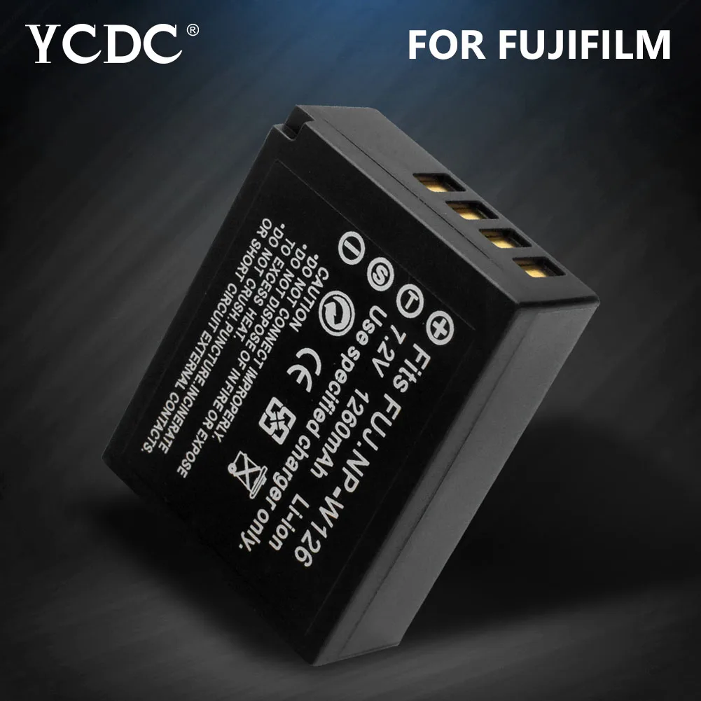 YCDC 1260mAh NP W126 Camera Battery Replacement for Fujifilm FinePix