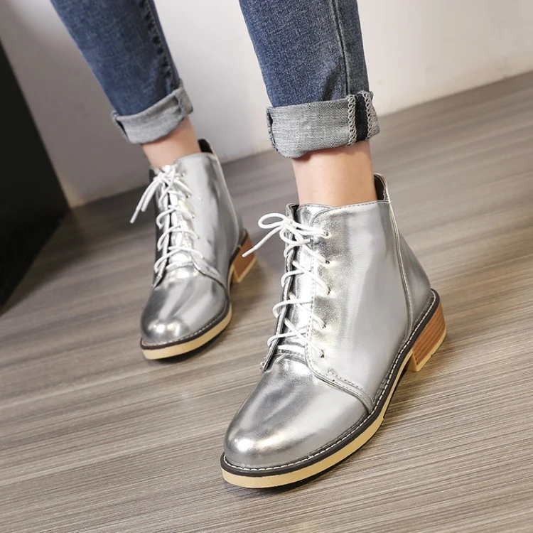 silver and gold boots