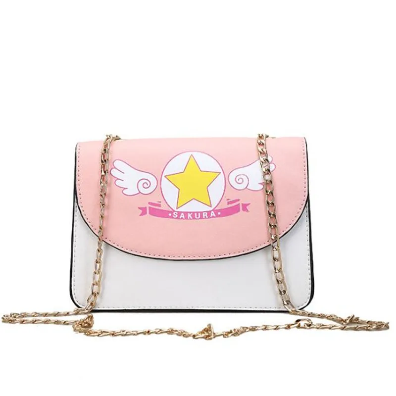 

Lolita Anime Card Captor Sakura Star Wing Handbag Tote Crossbody Handbag Messenger Shouder Bag