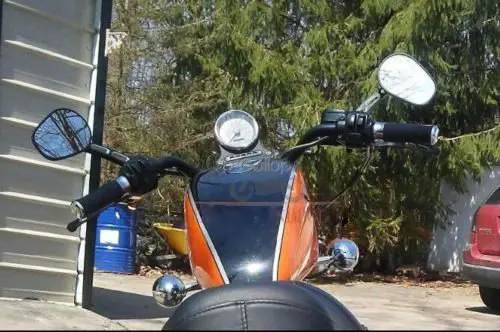Черные мотоциклетные алюминиевые зеркала заднего вида для Harley Davidson Dyna Softail Sportster Touring XL 1200 883 модели 1982-UP