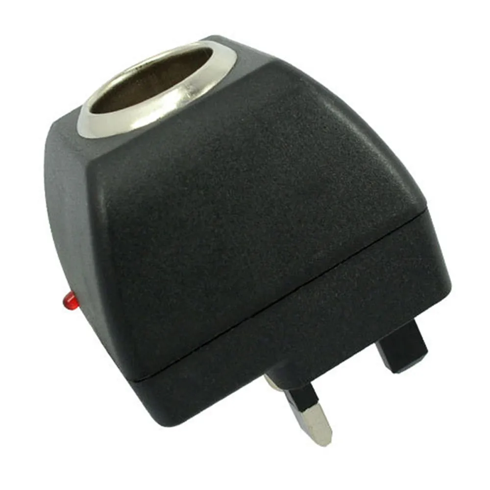 

Adapter Home Wall Charger AC 240V to DC 12V Auto Car Cigarette Lighter Socket Switch with UK Plug for Traveling Road Trip #N