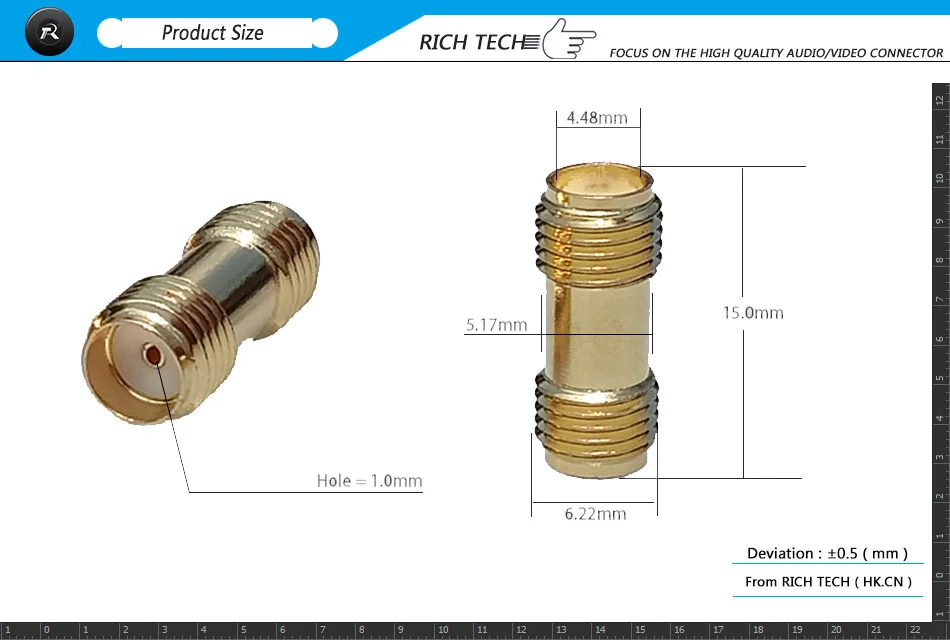 SMA female to female adapter (1)