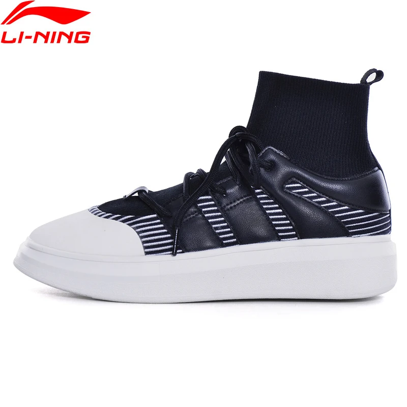 

Li-Ning Women Sport Walking Shoes Fitness Support Sneakers Socl-Like Classic Sports Shoes GLKM144 SONF17