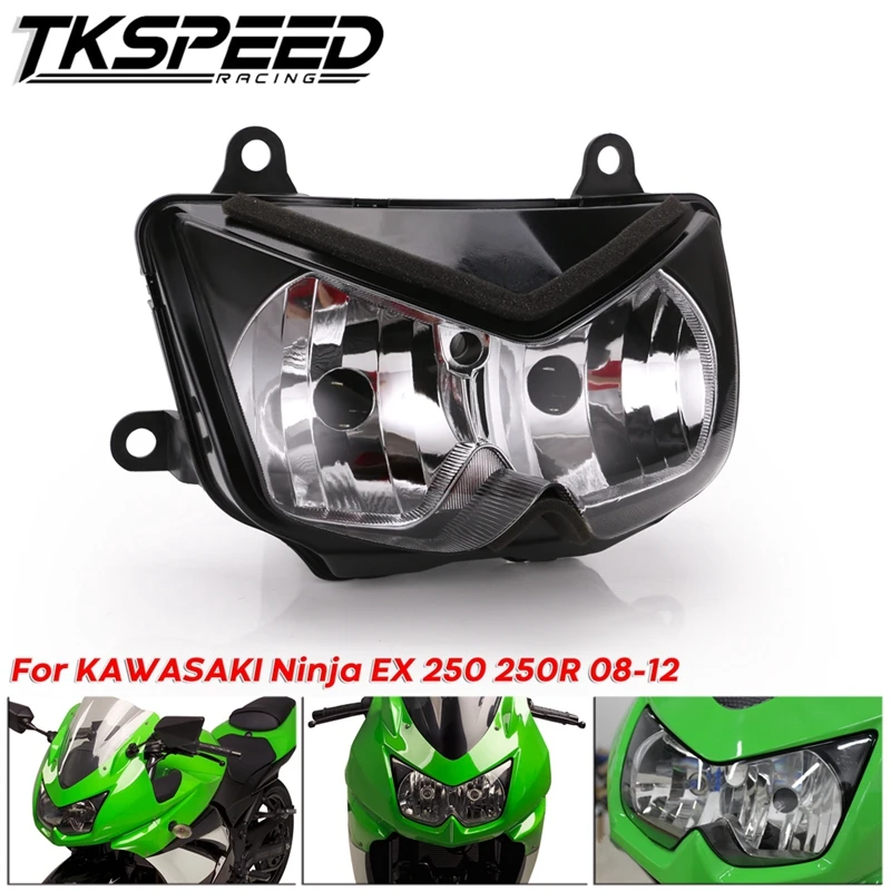 Передняя фара для мотоцикла для Kawasaki Ninja 250R EX250 2008-2012 Z1000 2003-2006