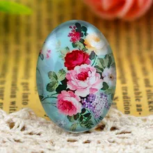 Горячая 10 шт 18x25 мм ручной работы фото стеклянные кабошоны(H5-29