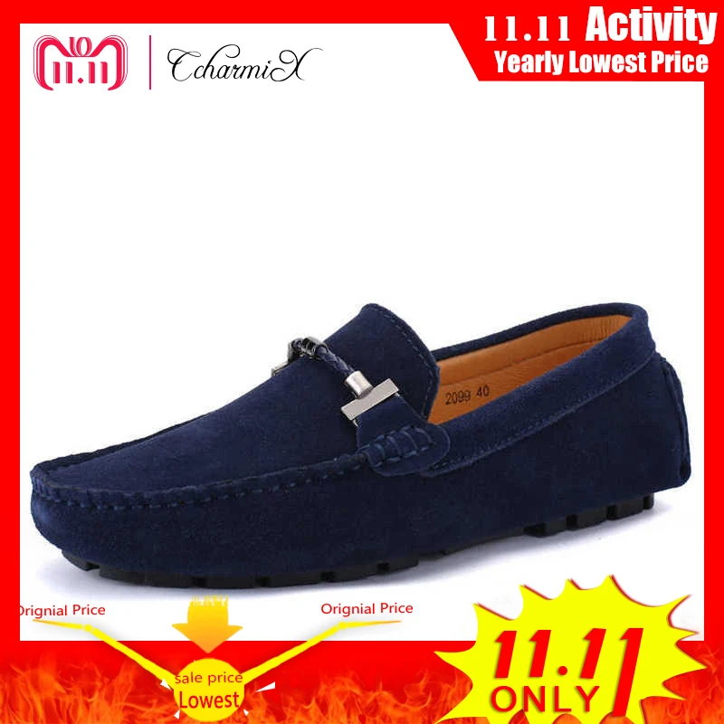 CcharmiX Brand Summer Spring Genuine Leather Mens Flats Men Casual Moccasins Men Luxury Fashion Slip On Driving shoes Big Size CcharmiX Brand Summer Spring Genuine Leather Mens Flats Men Casual Moccasins Men Luxury Fashion Slip On Driving shoes Big Size