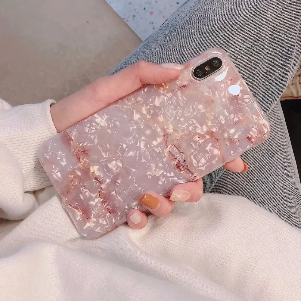 INS style shell grain Total package side soft TPU and ultrathin For iphone 6 6P 7 8 7P 8P X XS Max XR Phone Case |