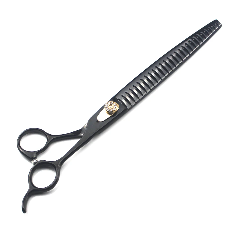 9.0 inch pet hairdressing scissors fish bone cut high-grade pet scissors JP440C material