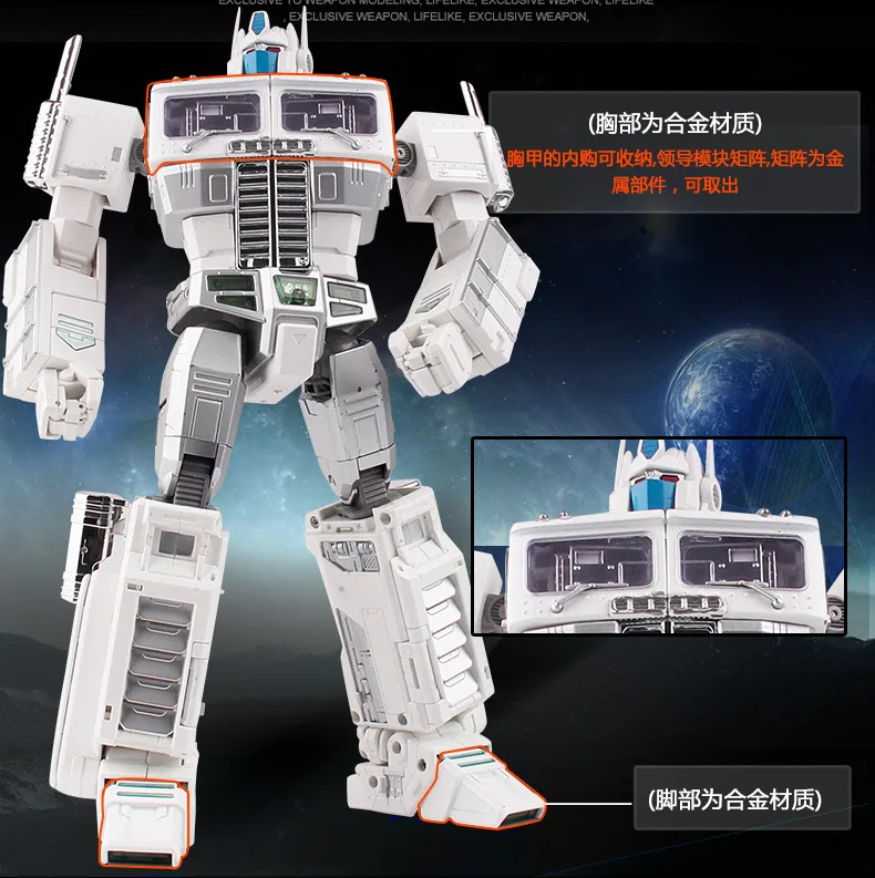 MPP10W magnification alloy version of white optimus prime OP box New 