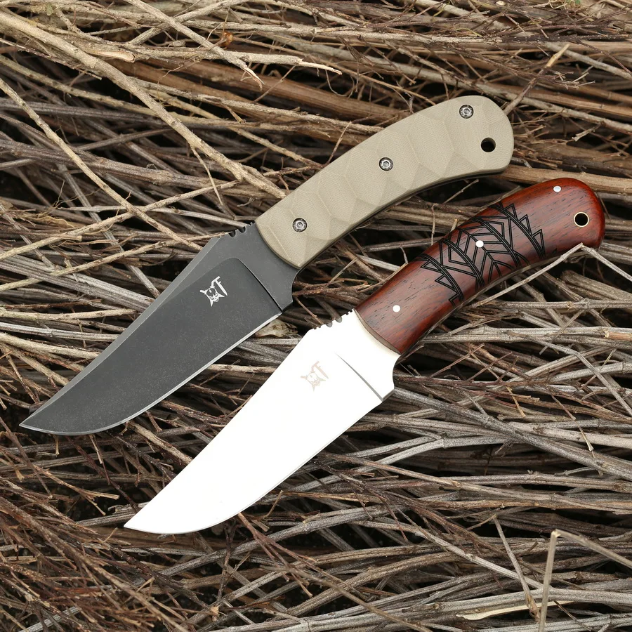 GODFUR DC53 или D2 стальное лезвие фиксированный нож G10 или деревянная ручка Открытый Отдых Охота тактика выживания Прямые Ножи EDC инструменты