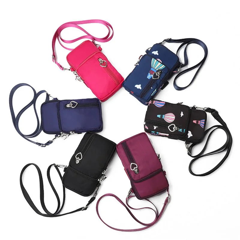

MoneRffi Ladies Fashion Mobile Phone Bag Messenger Cellphone Pouch Key Women Sports Mini Bag